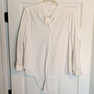 POPSUGAR Women's Cream Button Down Shirt
